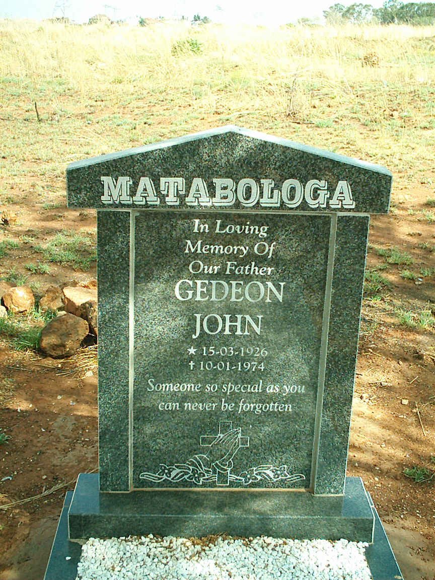MATABOLOGA Gedeon John 1926-1974