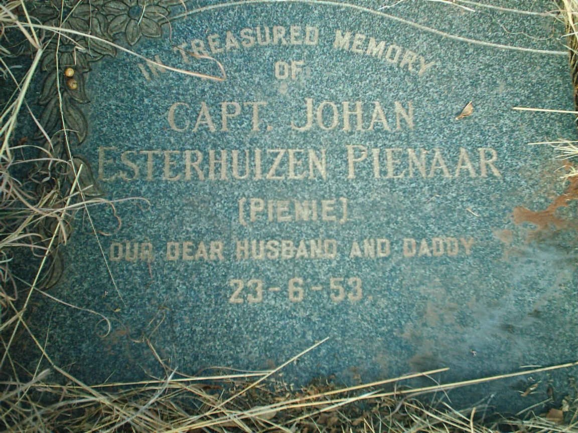 PIENAAR Johan Esterhuizen -1953