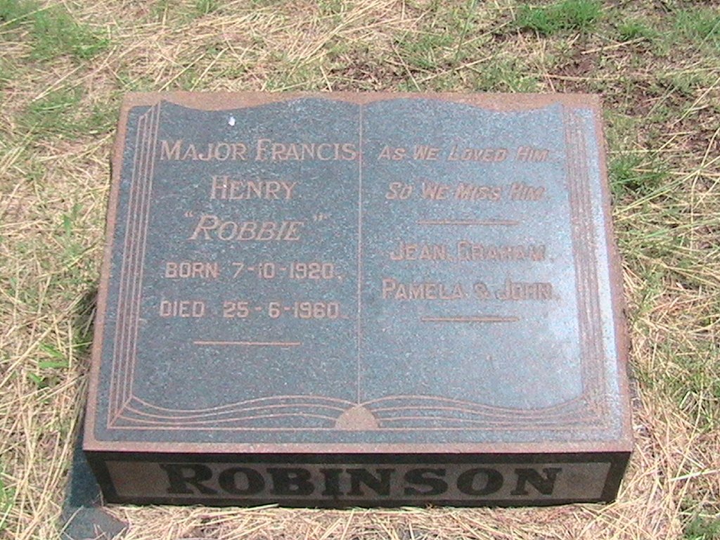 ROBINSON Francis Henry 1920-1960