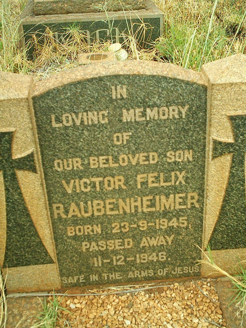 RAUBENHEIMER Victor Felix 1945-1946