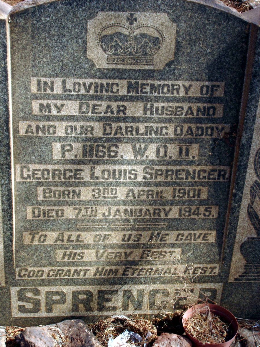 SPRENGER George Louis 1901-1945