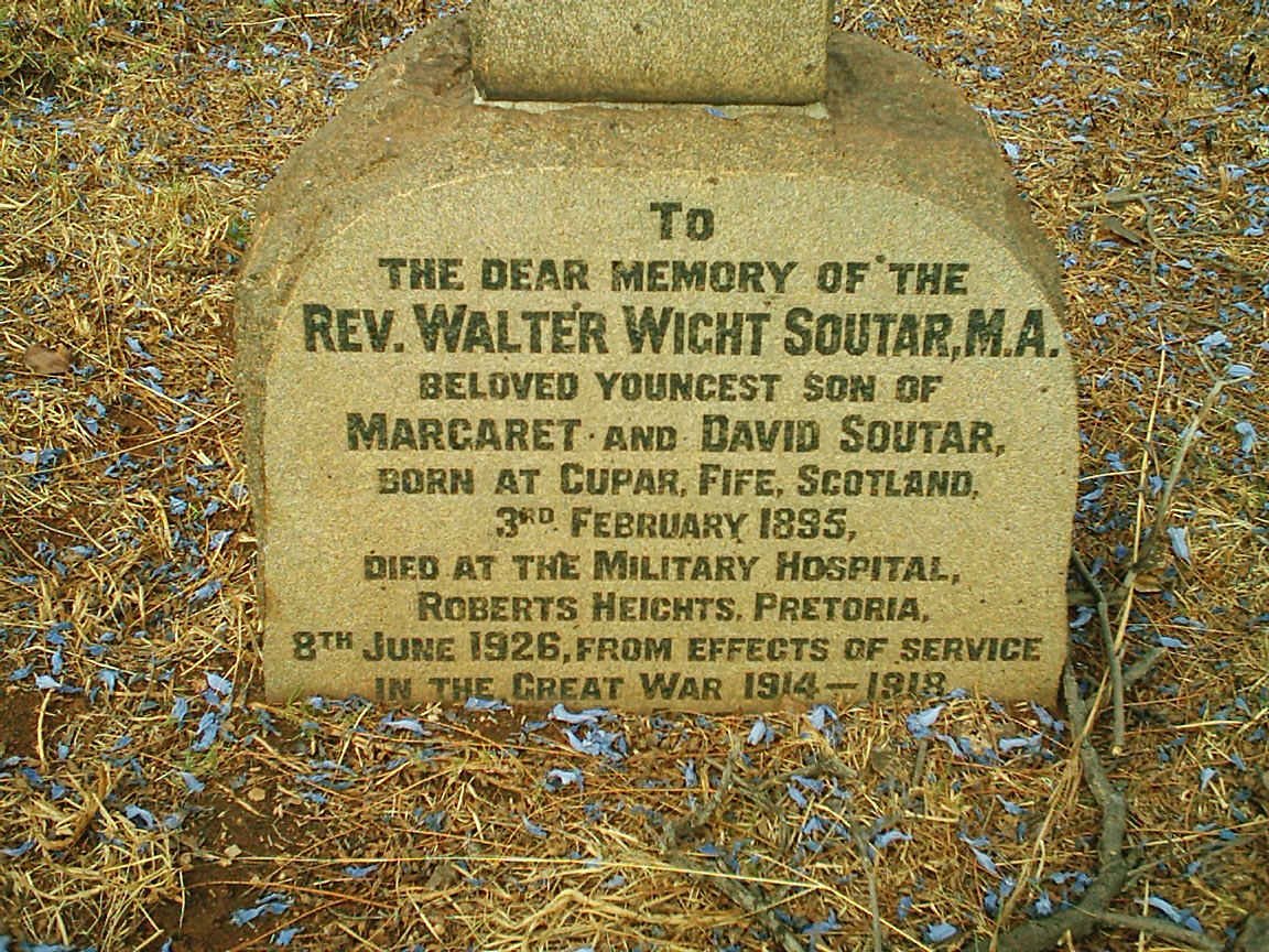 SOUTAR Walter Wight 1895-1926