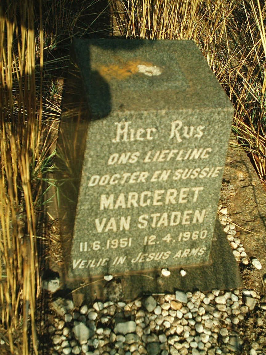 STADEN Margaret, van 1951-1960