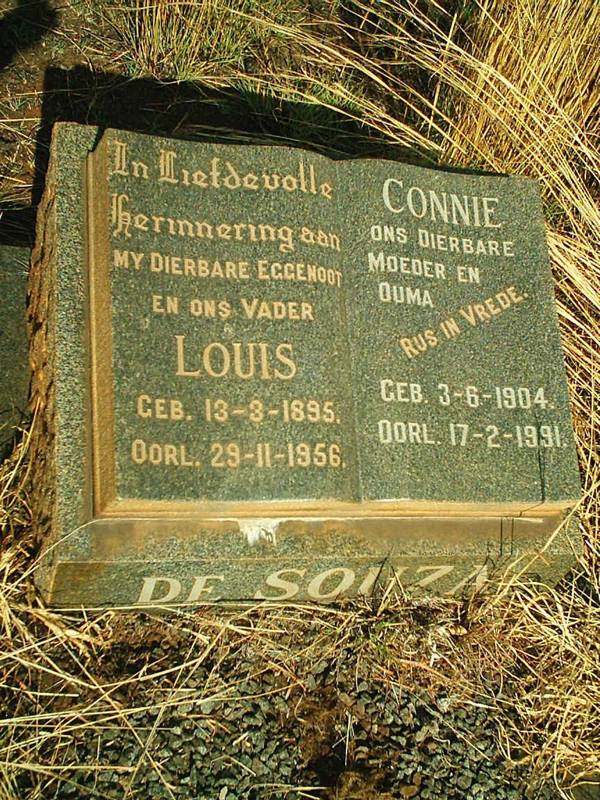 SOUZA Louis, de 1895-1956 &amp; Connie 1904-1991