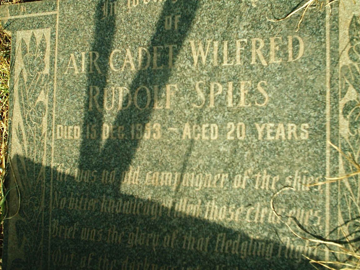 SPIES Wilfred Rudolf -1953