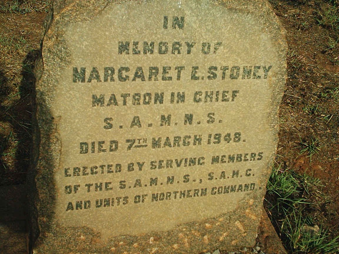STONEY Margaret E. -1948