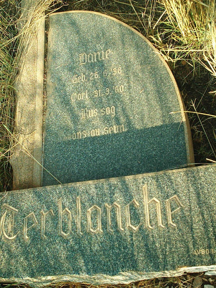 TERBLANCHE Danie 1938-1960