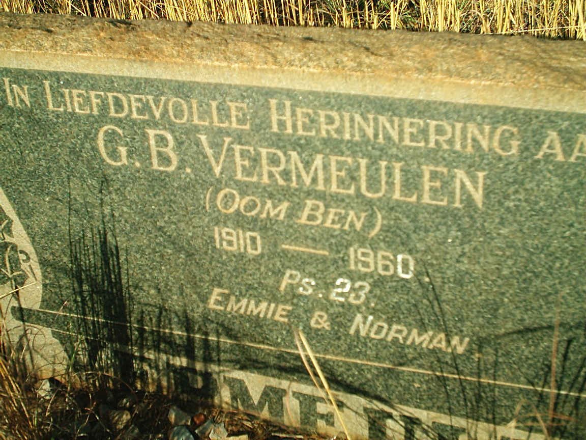 VERMEULEN G.B. 1910-1960