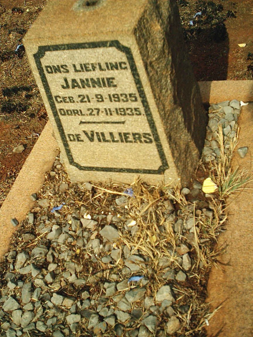VILLIERS Jannie, de 1935-1935