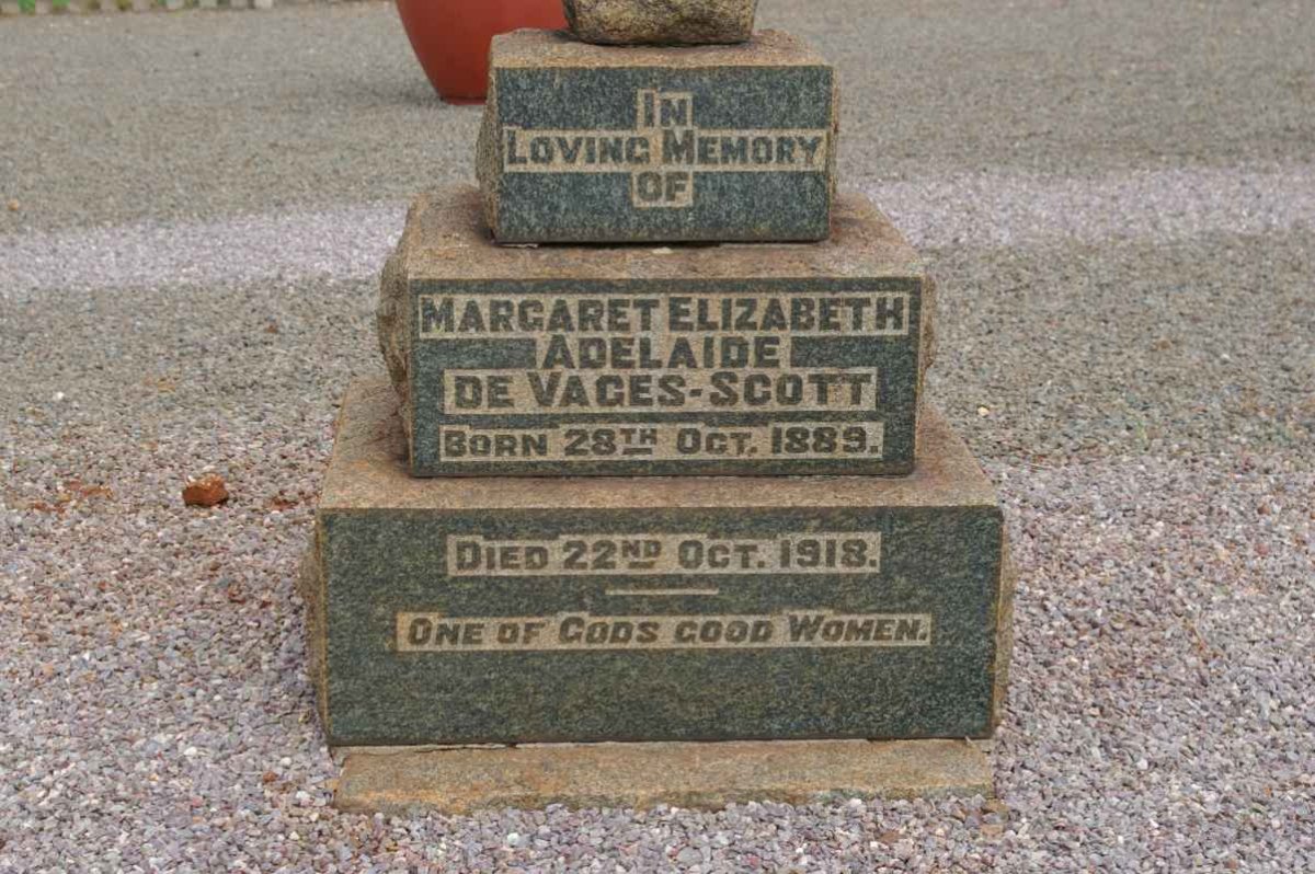 VAGES-SCOTT Margaret Elizabeth Adelaide, de 1889-1918