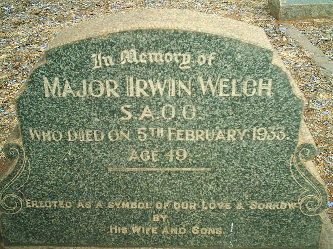 WELCH Irwin -1933