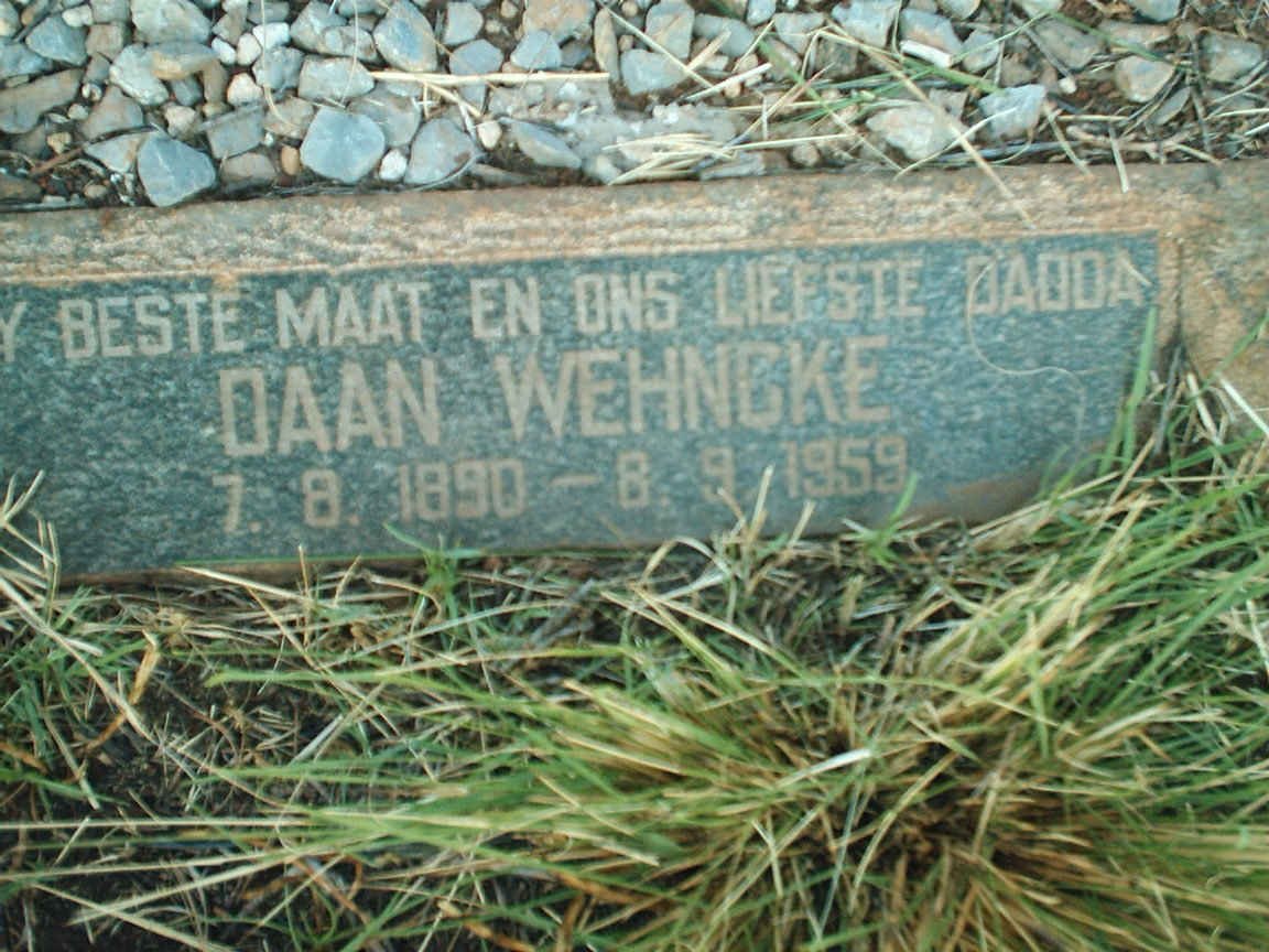 WEHNCKE Daan 1890-1959