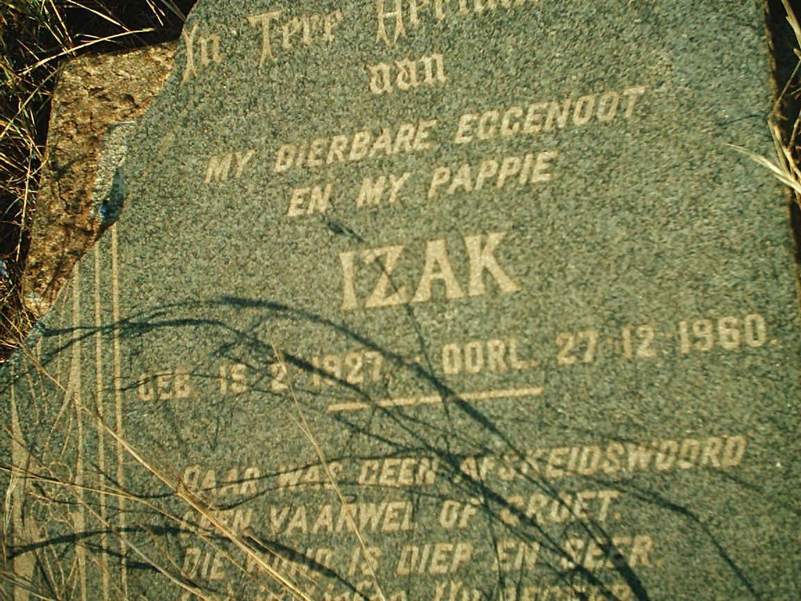 ? Izak 1927-1960