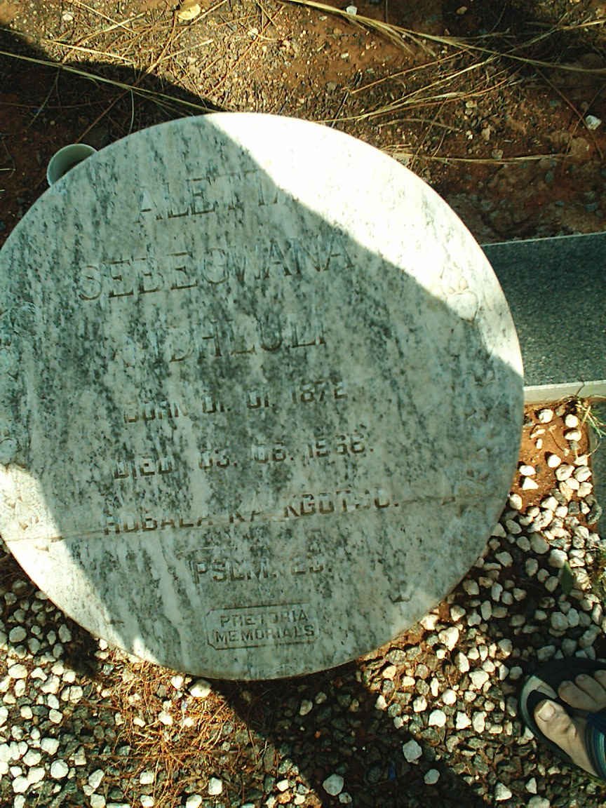 ? Aletta Sebegwana  1872-1966