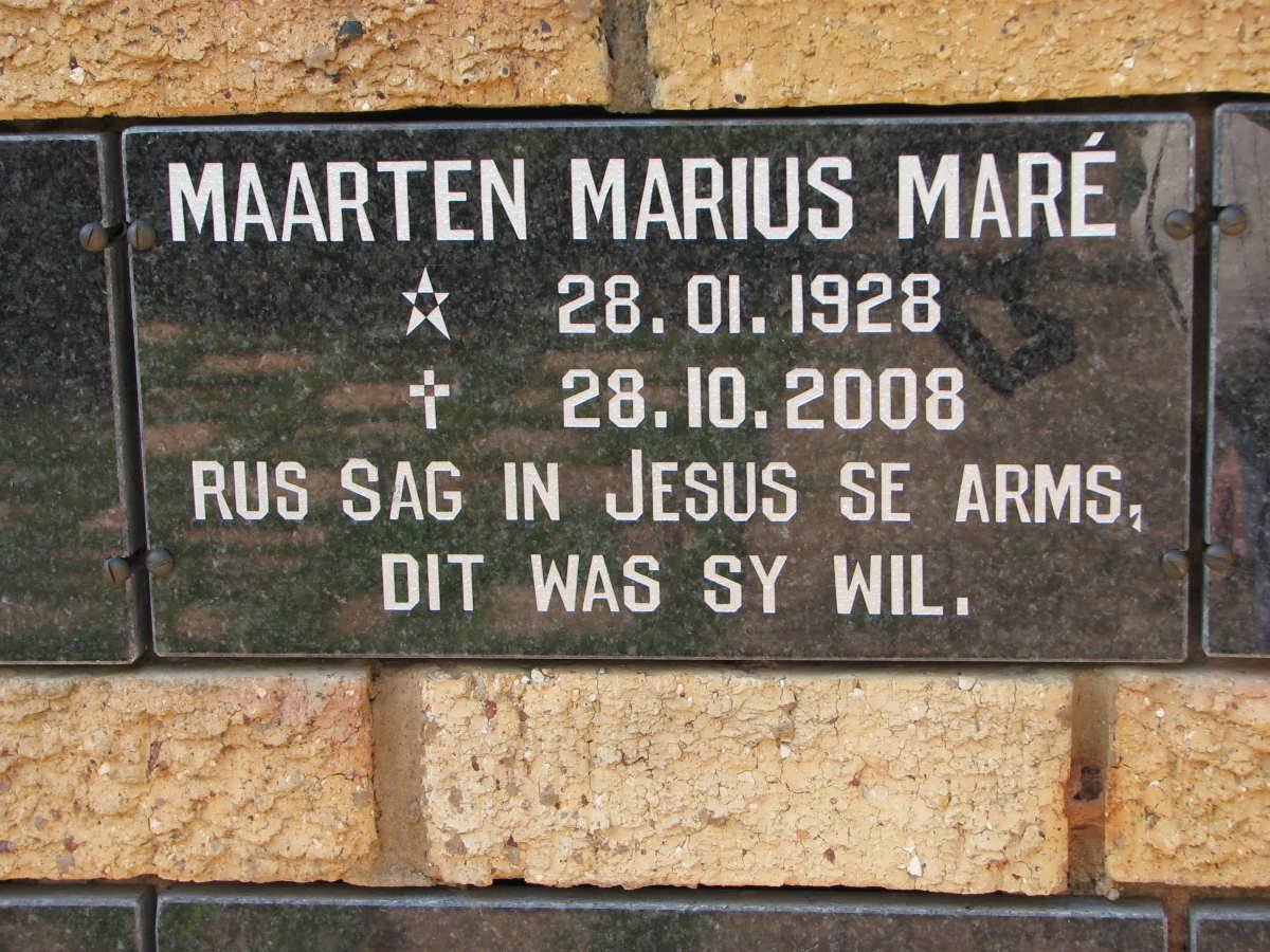 MARE Maarten Marius 1928-2008