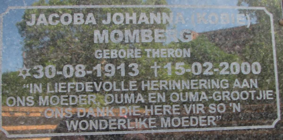 MOMBERG Jacoba Johanna nee THERON 1913-2000