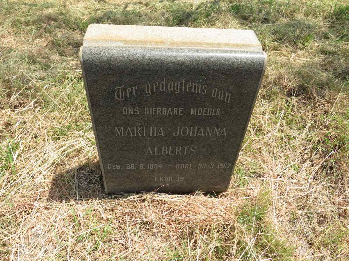 ALBERTS Martha Johanna 1884-1967