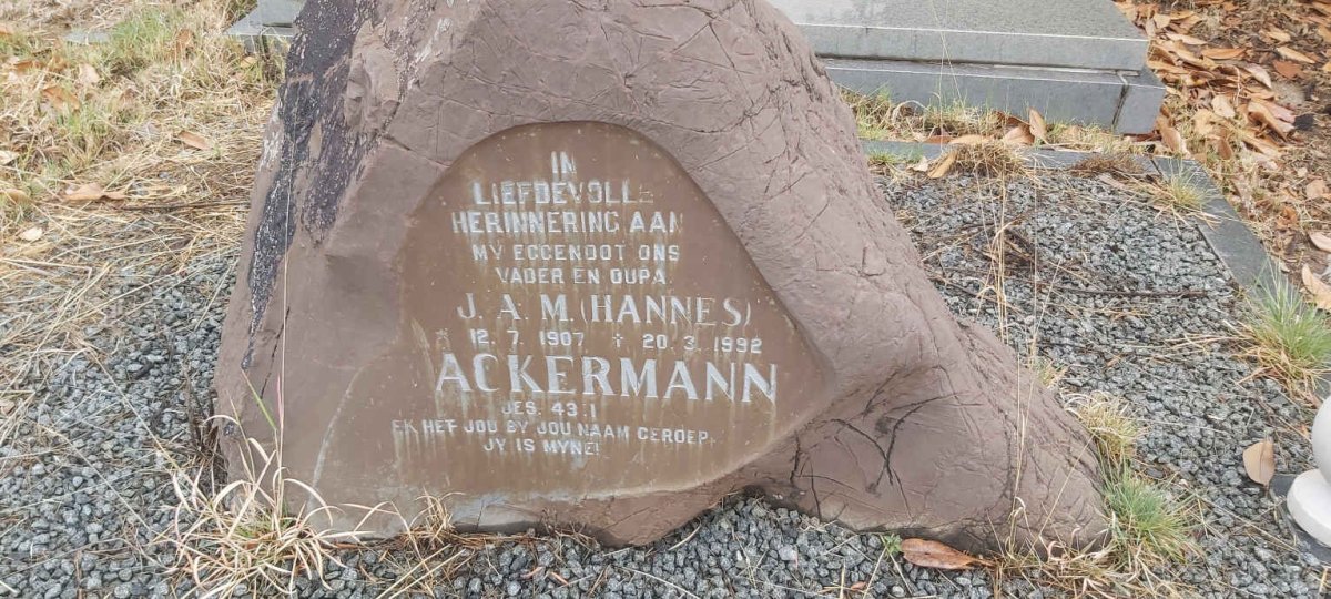 ACKERMANN J.A.M. 1907-1992