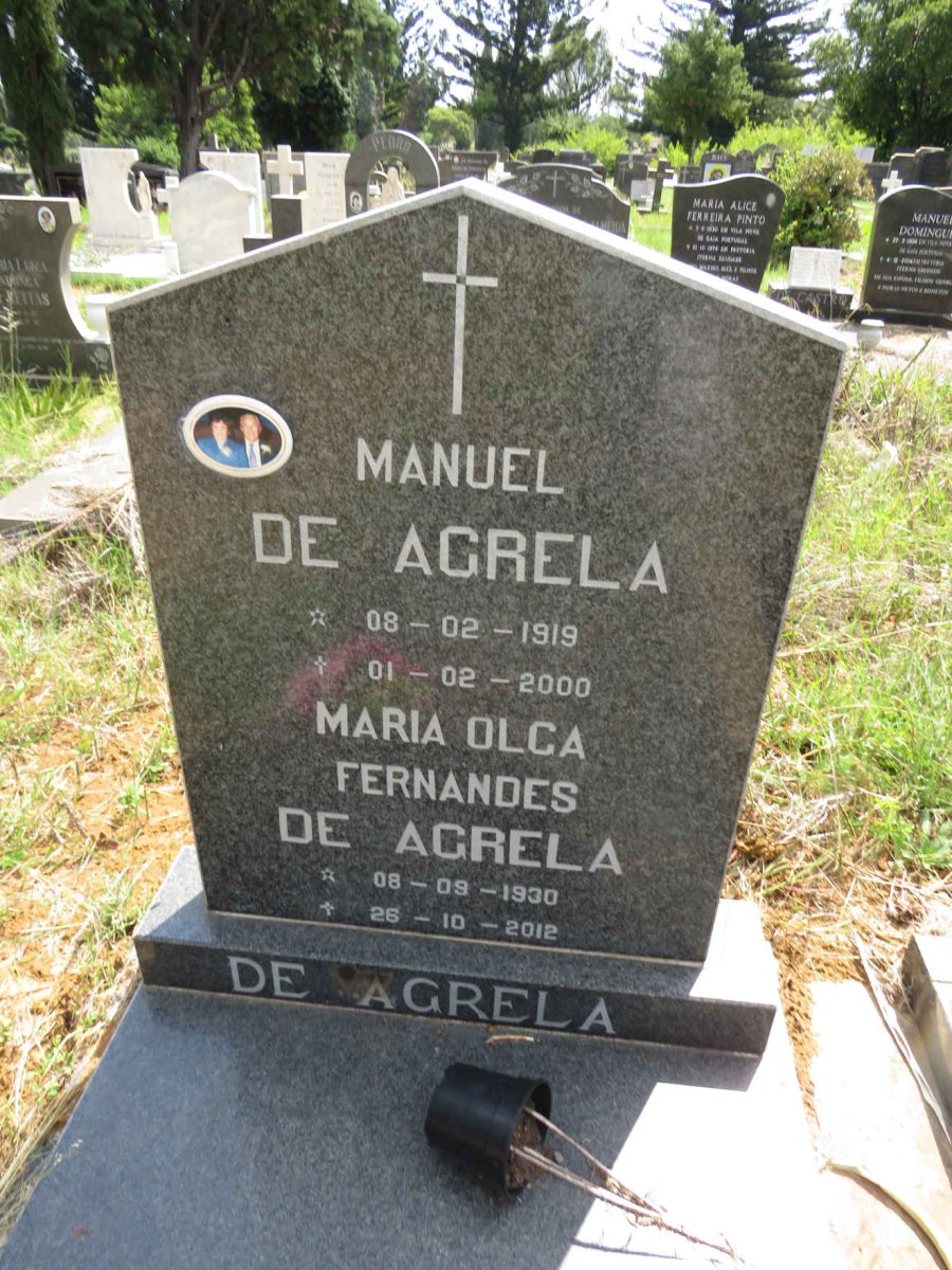 AGRELA Manuel, de 1919-2000 & Maria Olga FERNANDES 1930-2012