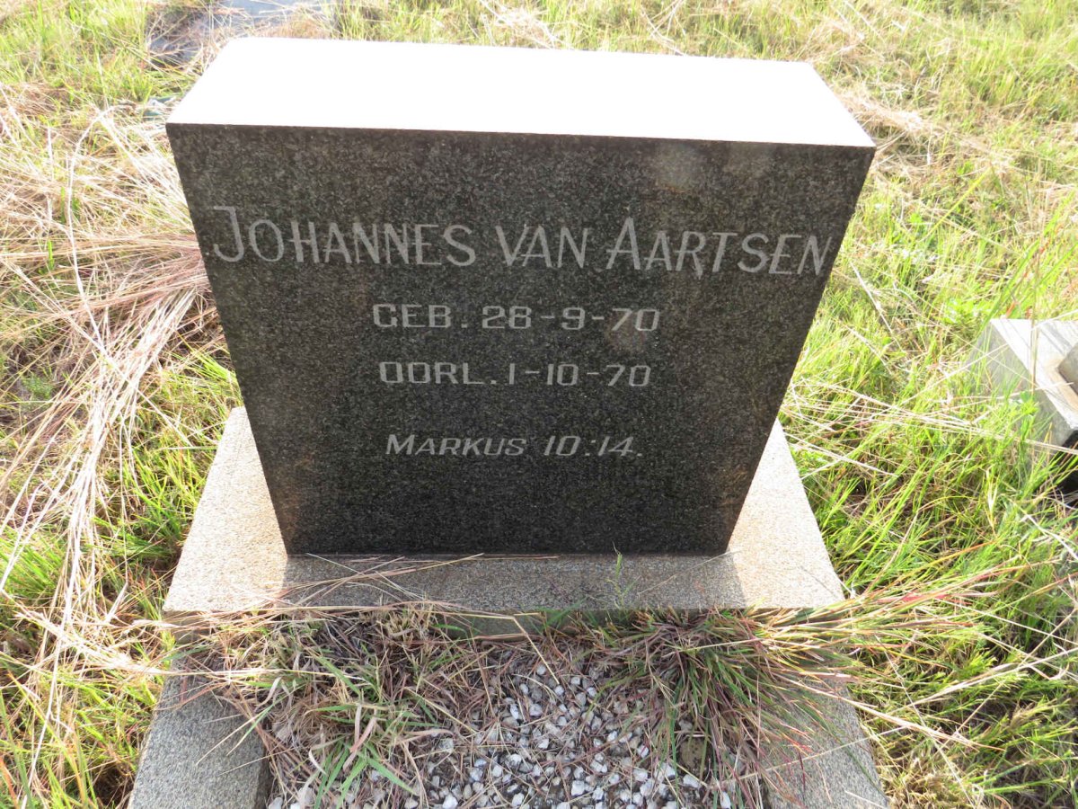 AARTSEN Johannes, van 1970-1970