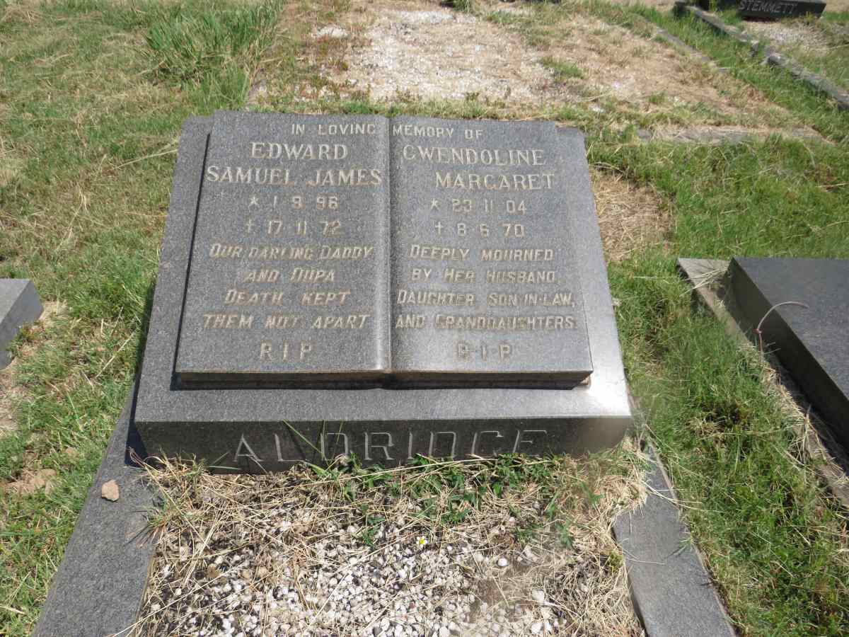 ALDRIDGE Edward Samuel James 1896-1972 & Gwendoline Margaret 1904-1970