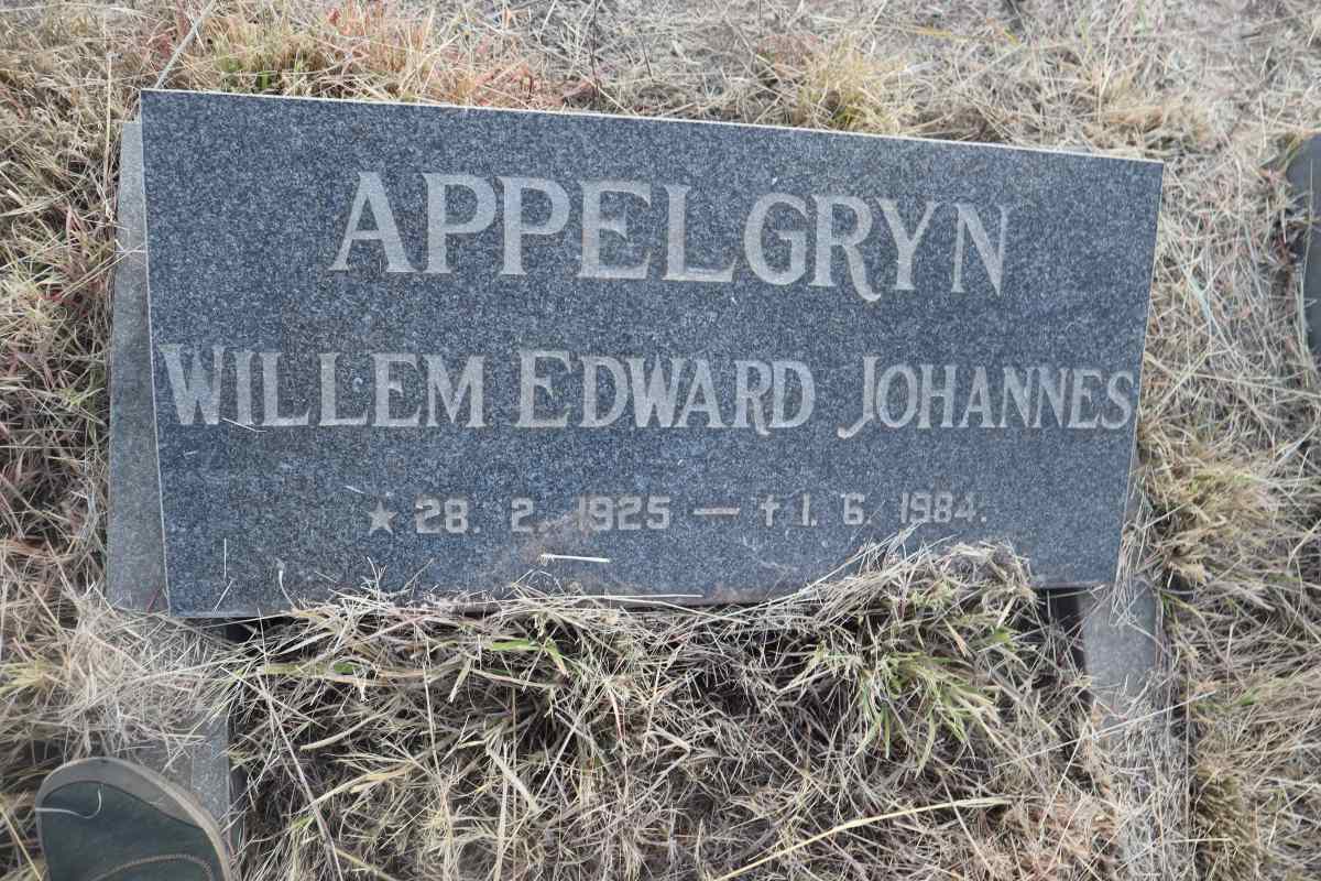 APPELGRYN Willem Edward Johannes 1925-1984