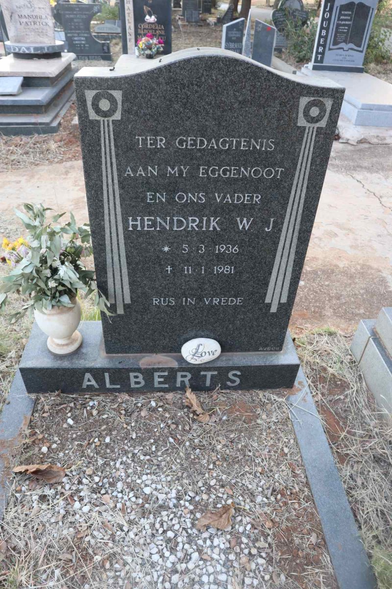 ALBERTS Hendrik W.J. 1936-1981
