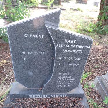 BEZUIDENHOUT Clement 1921- & Aletta Catherina JOUBERT 1926-2007