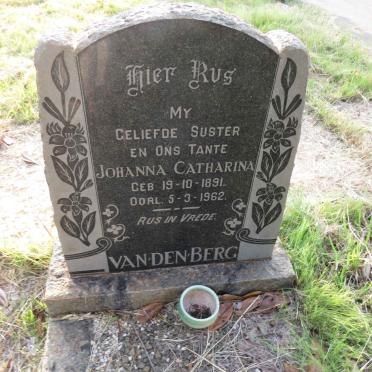 BERG Johanna Catharina, van den 1891-1962