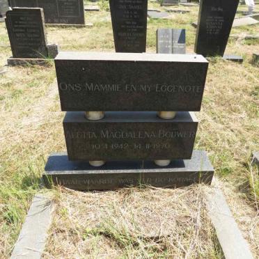 BOUWER Aletta Magdalena 1942-1970