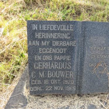 BOUWER Gerhardus C.M. 1920-1965