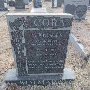 BOTES Cora nee WOLMARANS 1965-1983