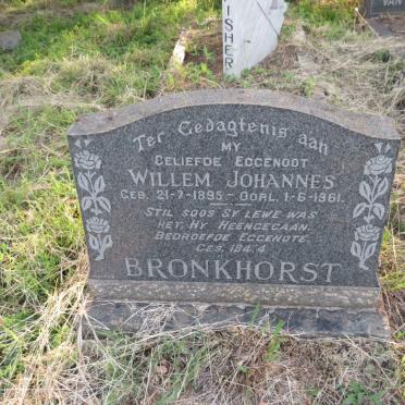 BRONKHORST Willem Johannes 1895-1961