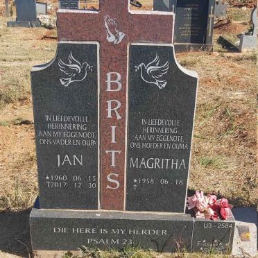BRITS Jan 1960-2017 &amp; Magritha 1958-
