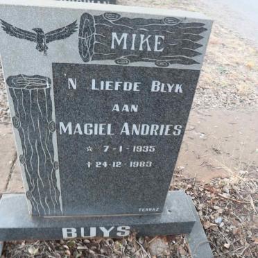 BUYS Magiel Andries 1935-1983