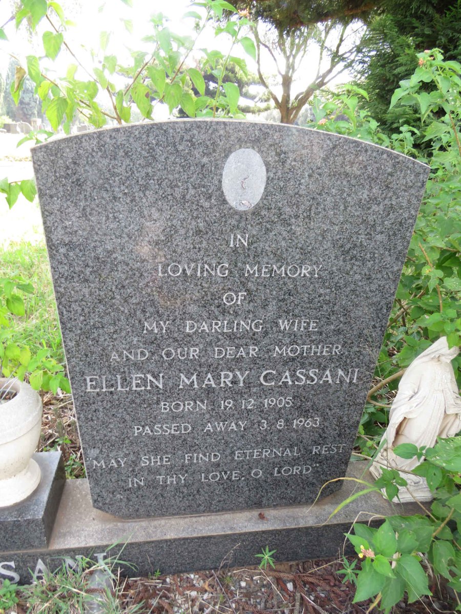 CASSANI Sante 1906-1974 & Ellen Mary 1905-1963 _2