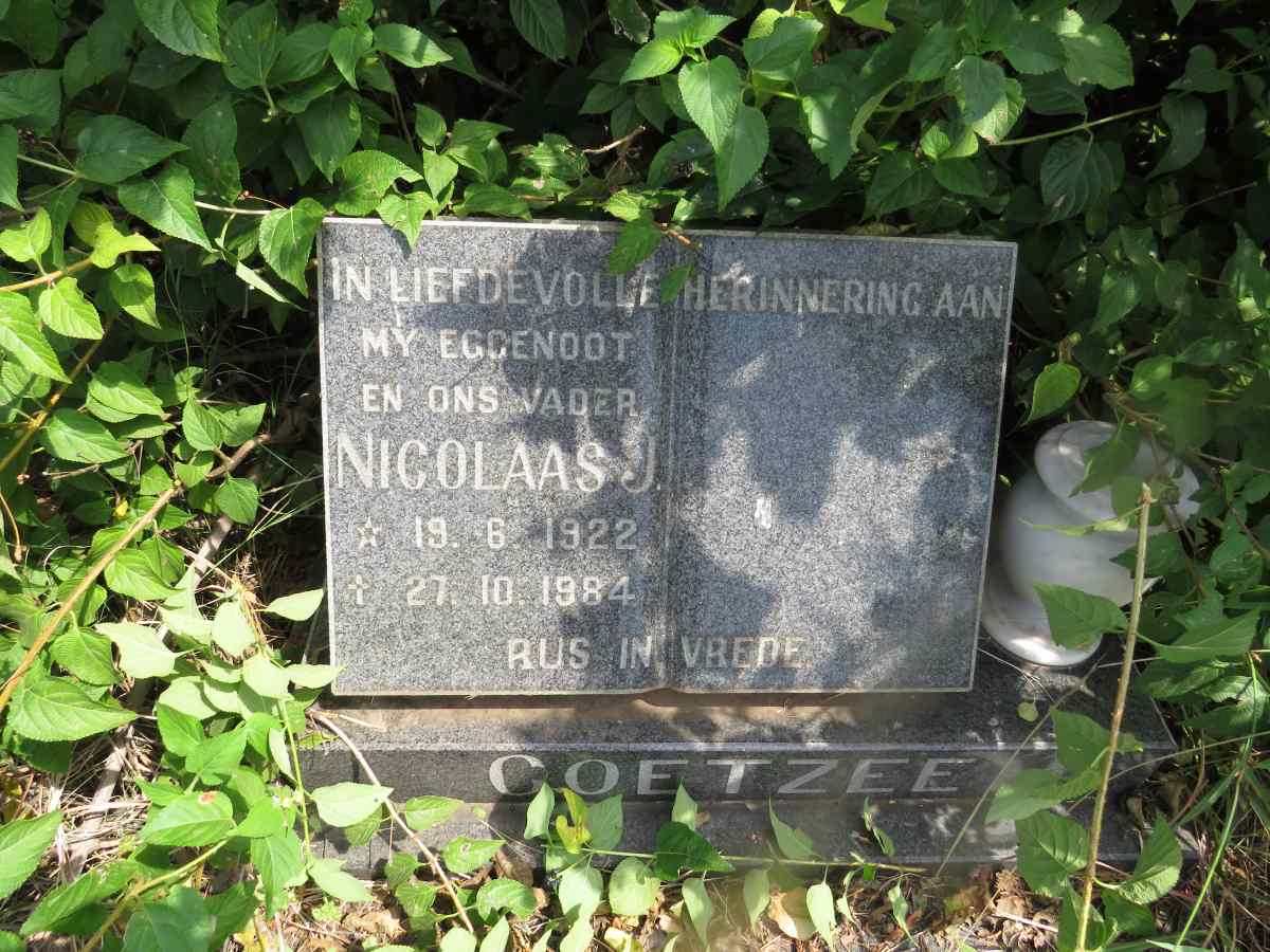 COETZEE Nicolaas J. 1922-1984