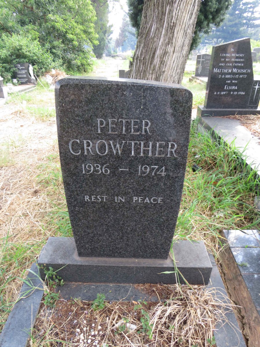 CROWTHER Peter 1936-1974