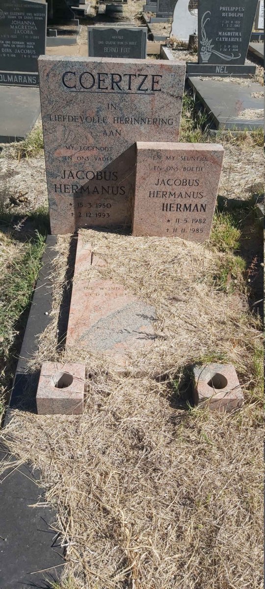 COERTZE Jacobus Hermanus 1950-1993 :: COERTZE Jacobus Hermanus 1982-1985