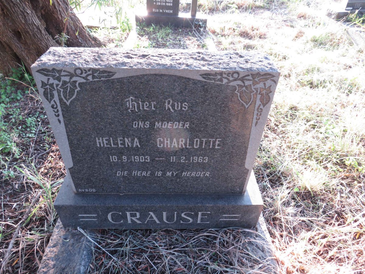 CRAUSE Helena Charlotte 1903-1963