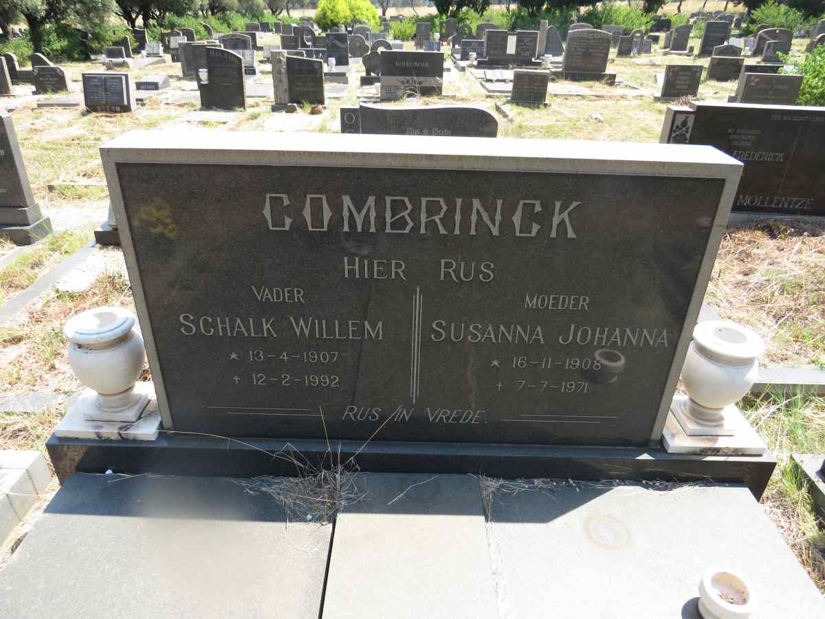 COMBRINCK Schalk Willem 1907-1992 & Susanna Johanna 1908-1971