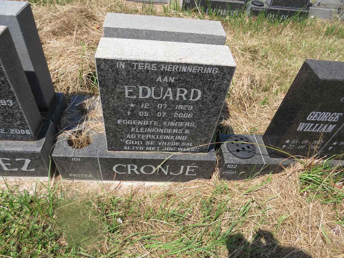 CRONJE Eduard 1929-2006