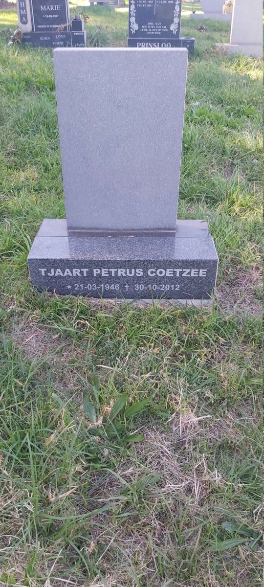 COETZEE Tjaart Petrus 1946-2012