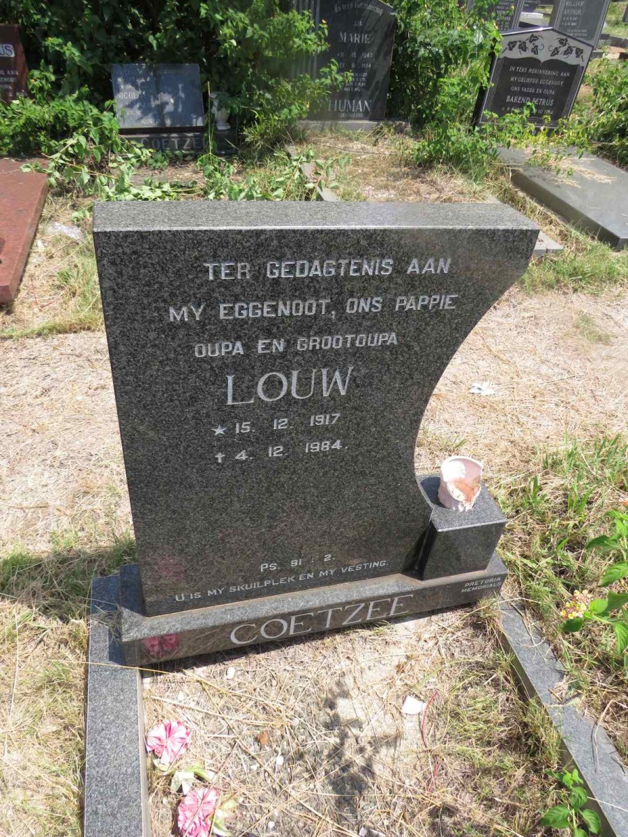 COETZEE Louw 1917-1984