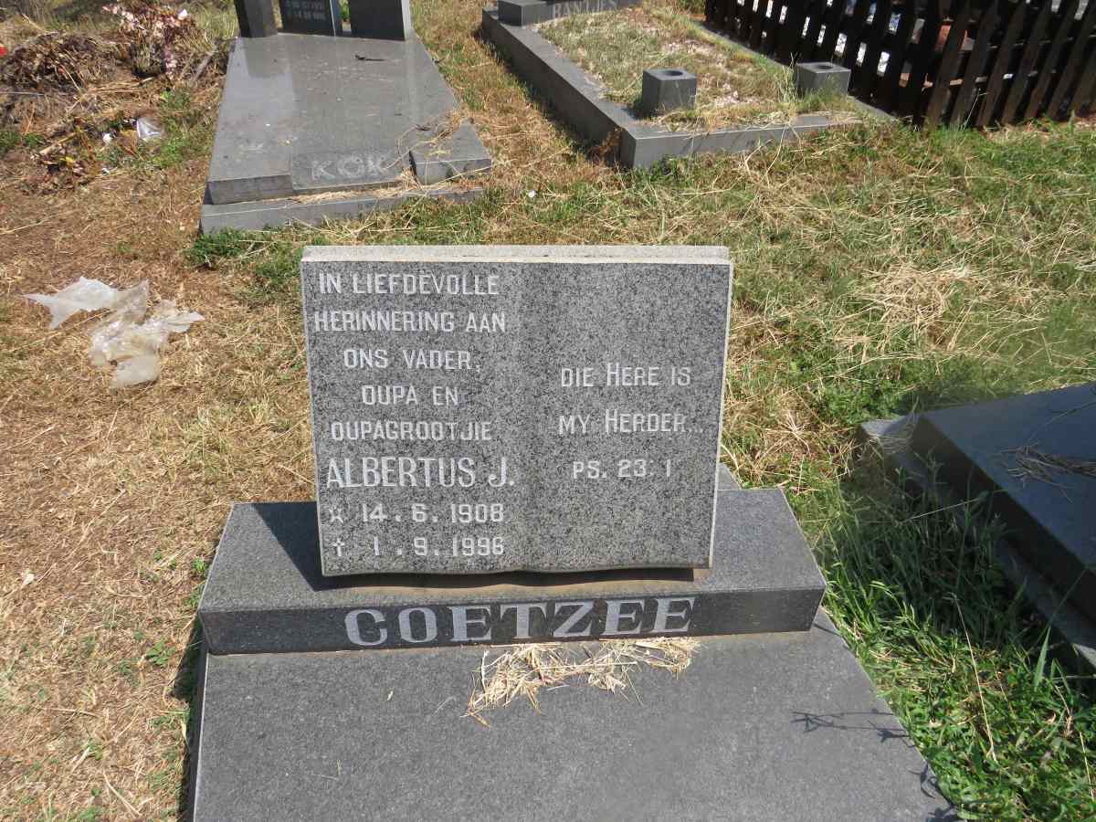 COETZEE Albertus J. 1908-1996