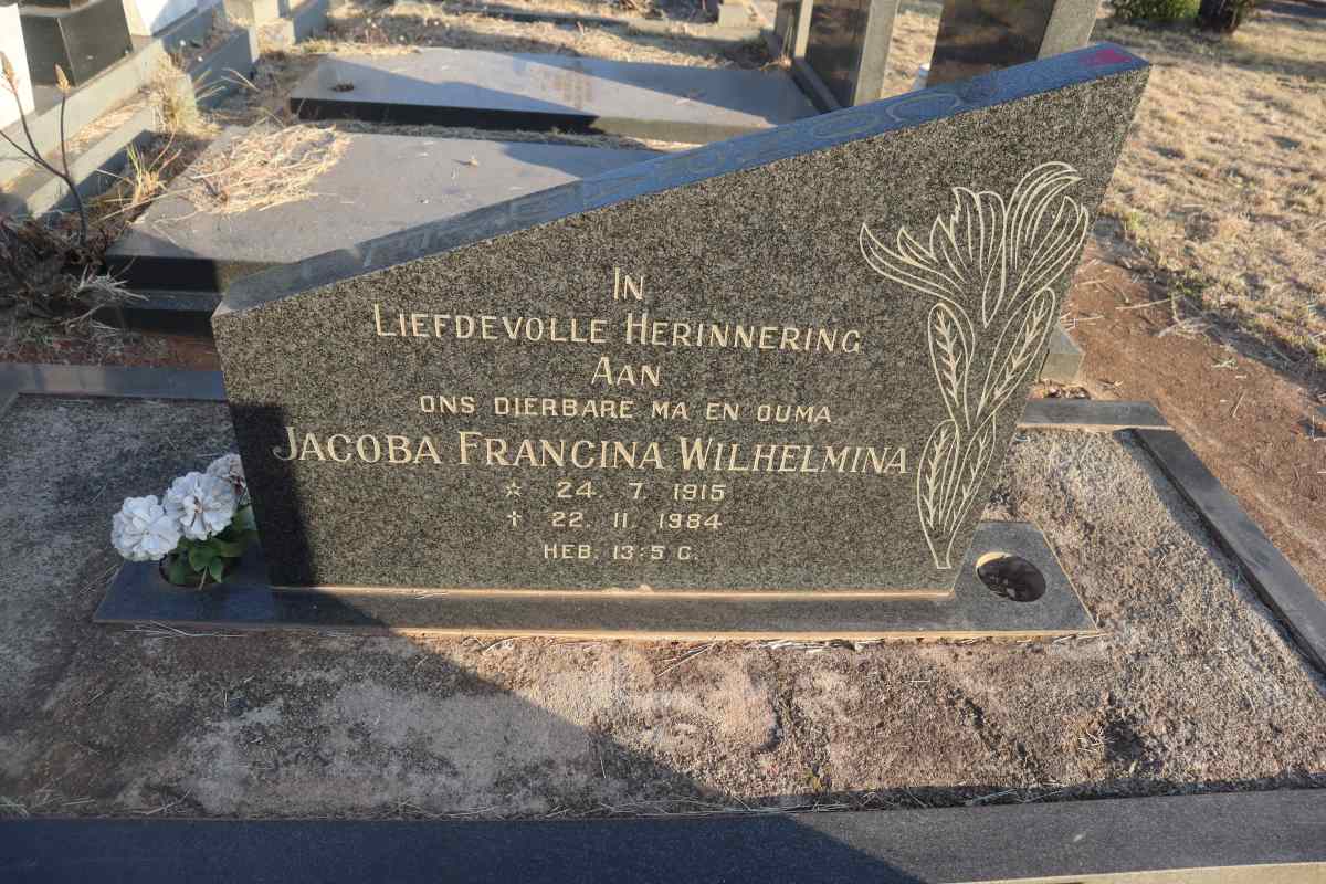 CONRADIE Jacoba Francina Wilhelmina 1915-1984_1