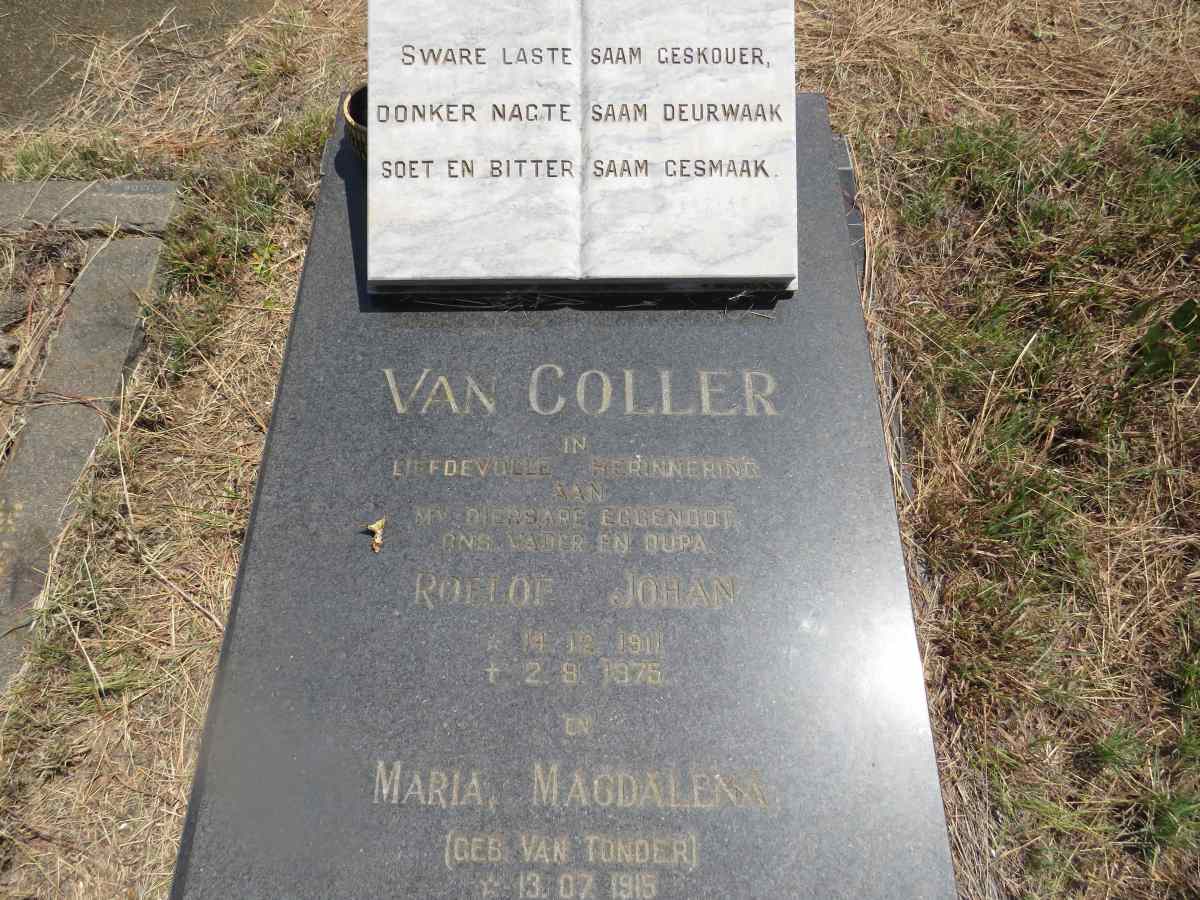 COLLER Roelof Johan, van 1911-1975 & Maria Magdalena VAN TONDER 1915-198?_3