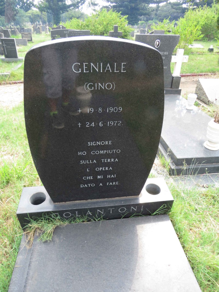 COLANTONI Geniale 1909-1972
