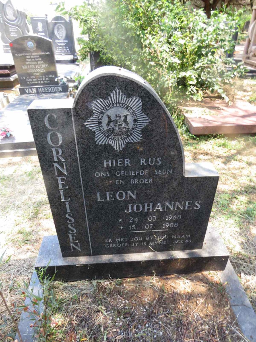 CORNELISSEN Leon Johannes 1968-1988