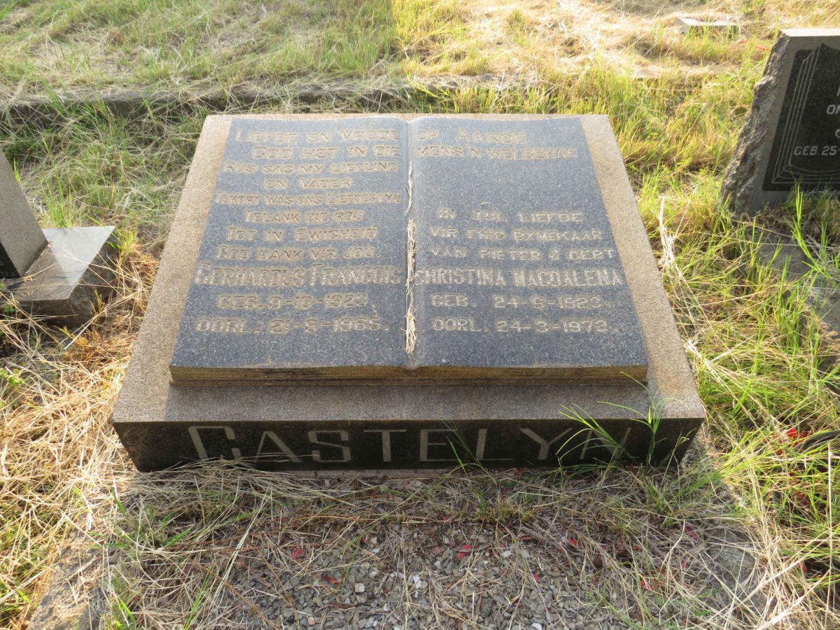 CASTELYN Gerhardus Francois 1923-1965 & Christina Magdalena 1923-1972 _1